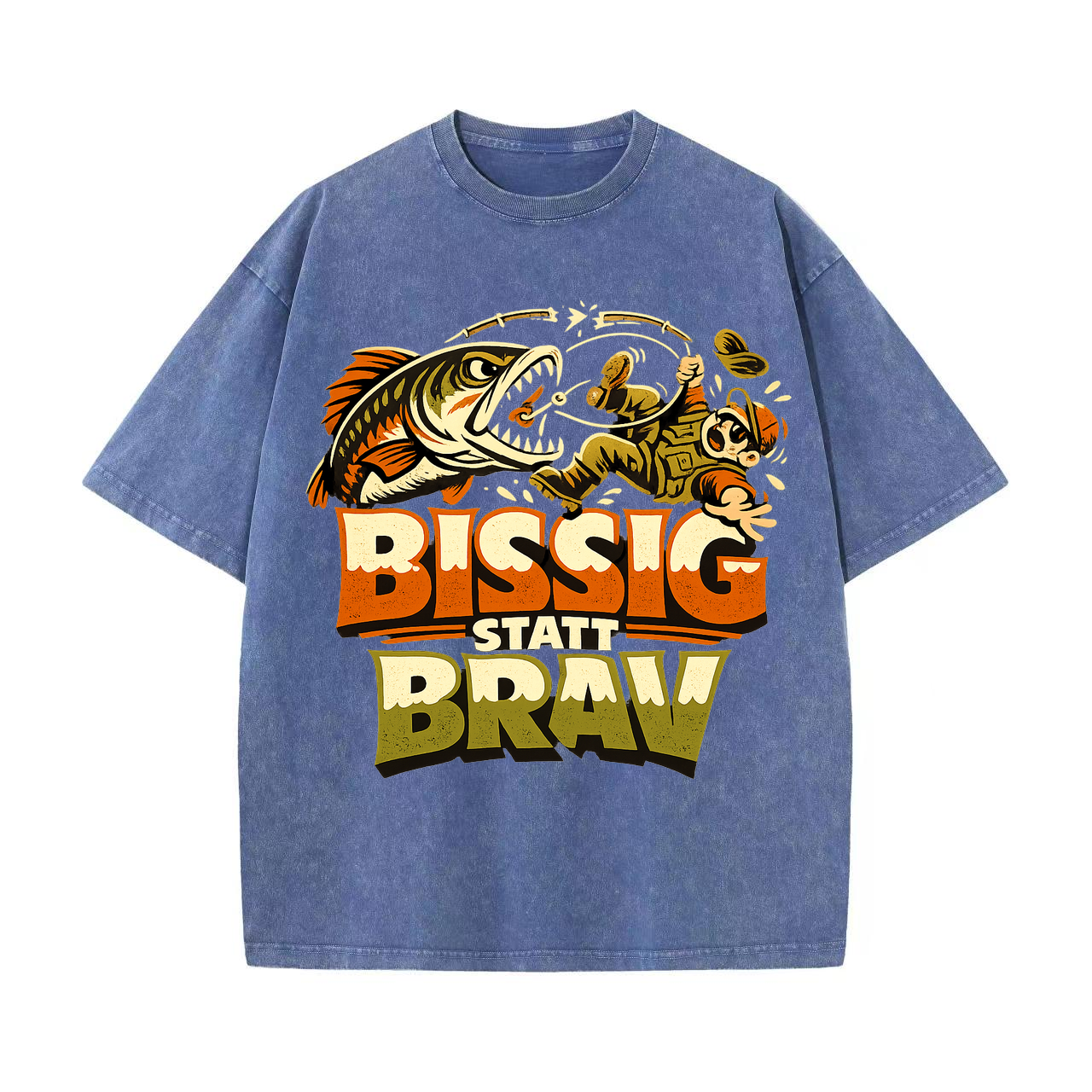 T-Shirt Bissig statt brav Anglerstyle
