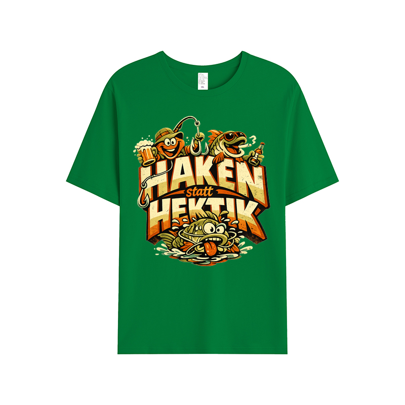 t-shirt Haken statt Hektik Angler-Style
