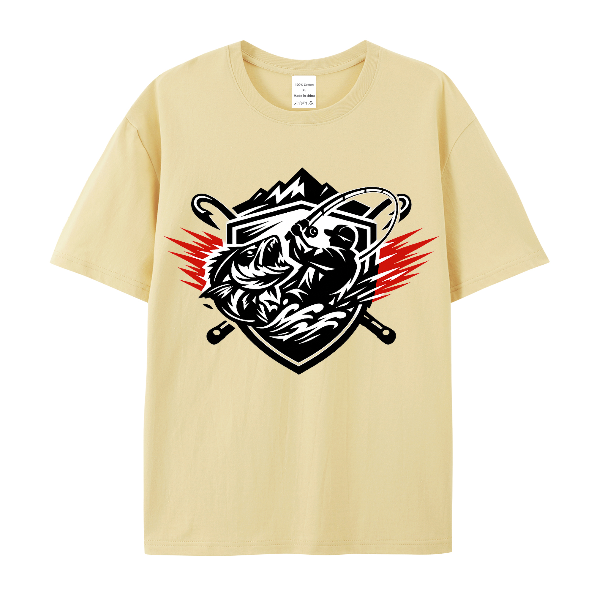 T-Shirt Angelglück am Wasser