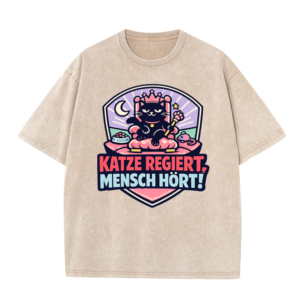 T-Shirt Katzenkönig: Herrschaft der Samtpfoten