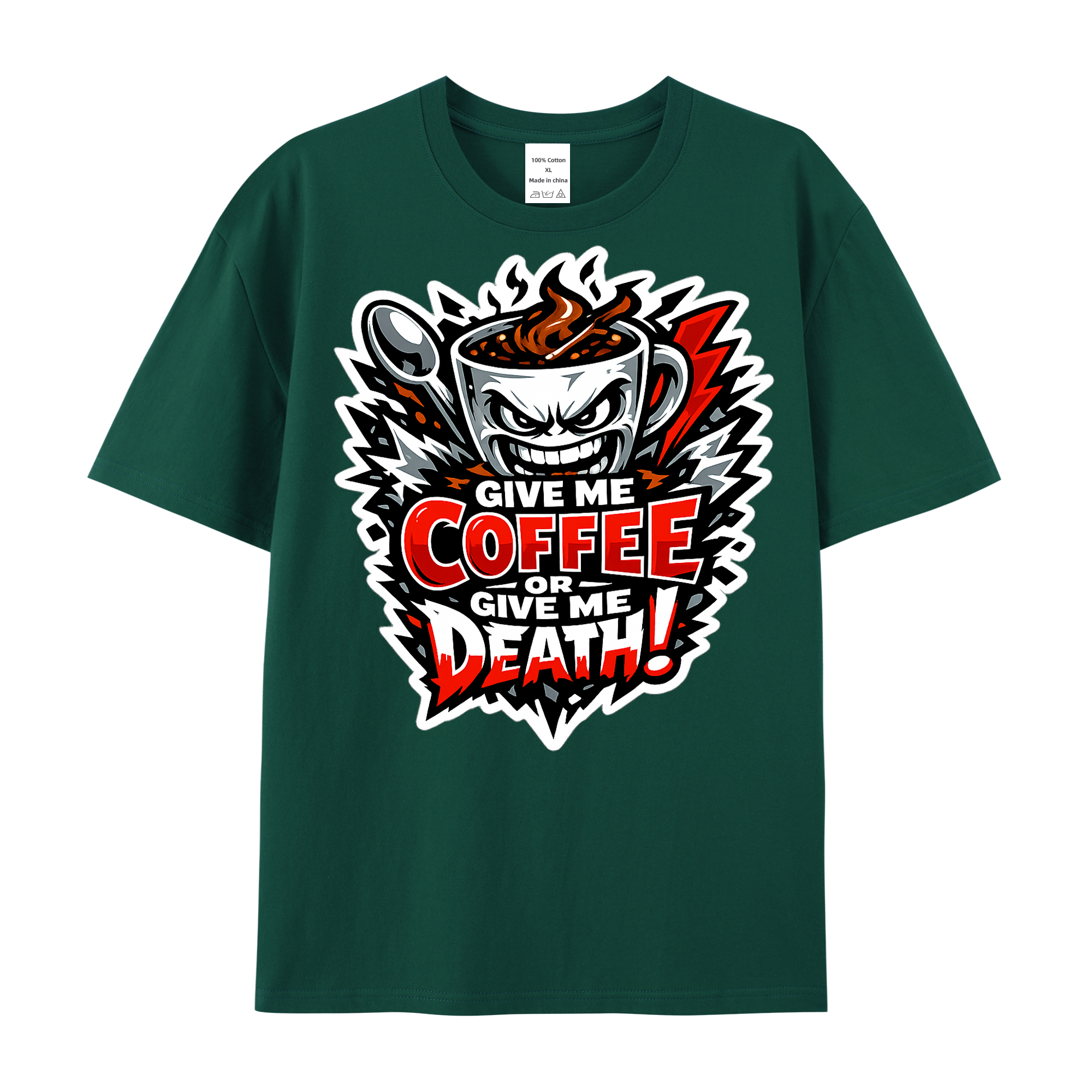 T-shirt Espresso Riot Emblem - Rebellion für Kaffeeliebhaber