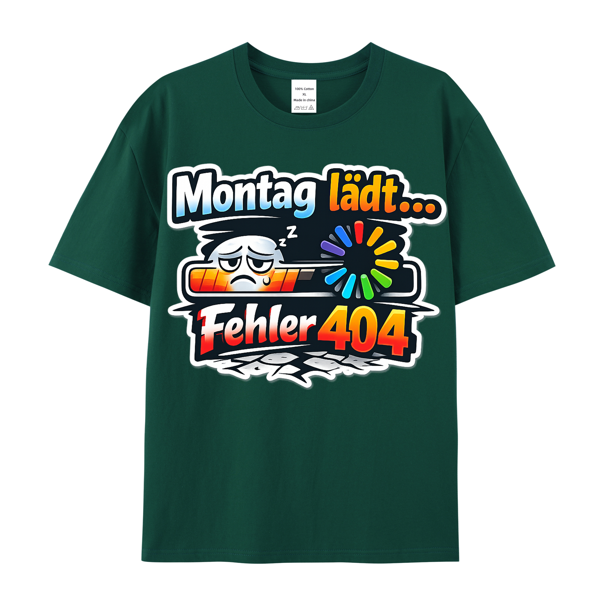 T-shirt Montag Ladefehler: Fehler 404 am Morgen