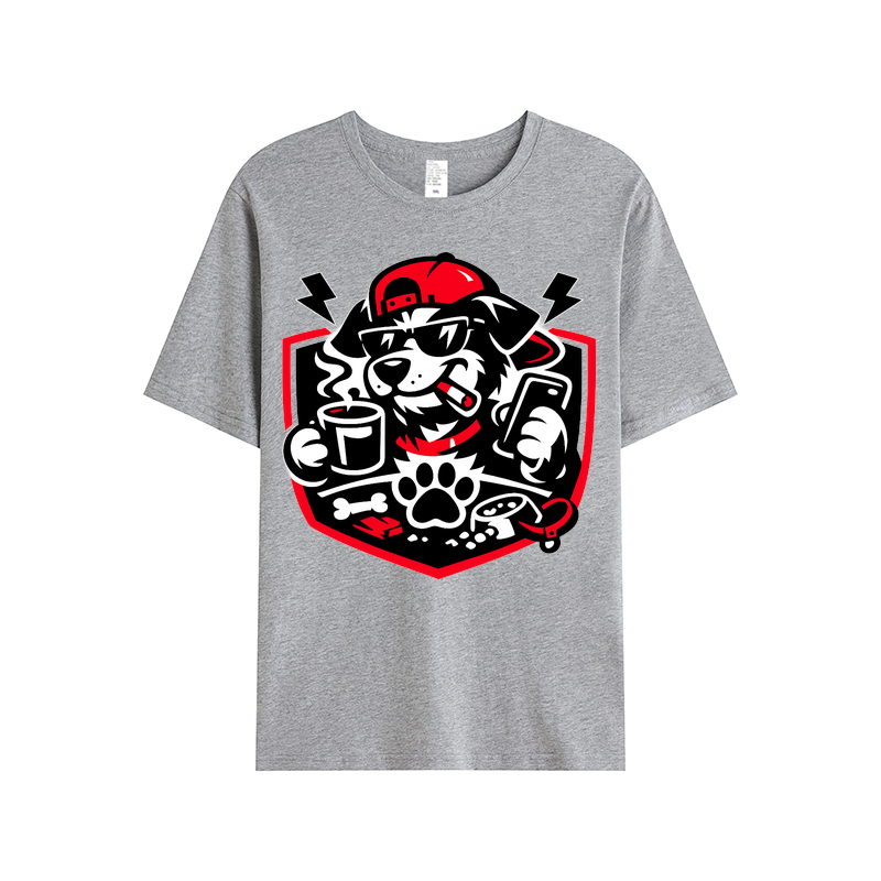 T-Shirt Hundeglück auf vier Pfoten