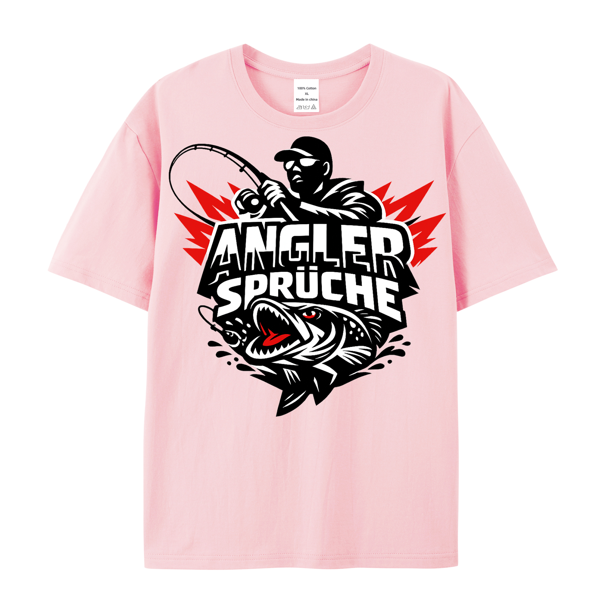 T-Shirt Angelglück am Wasser