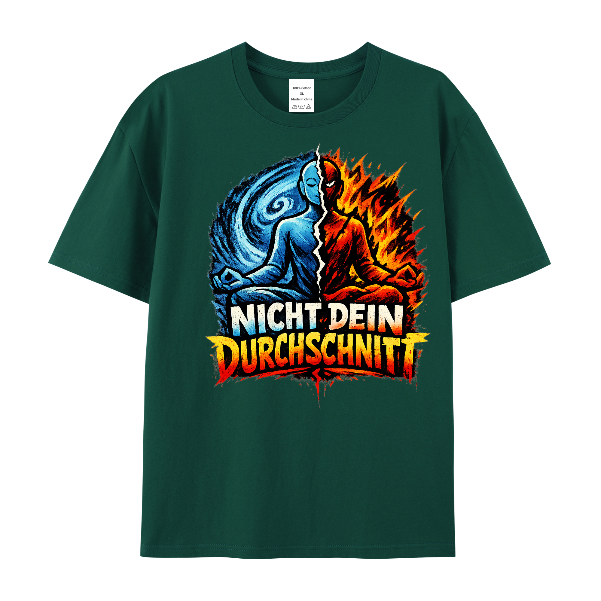 T-Shirt Yoga jenseits des Durchschnitts