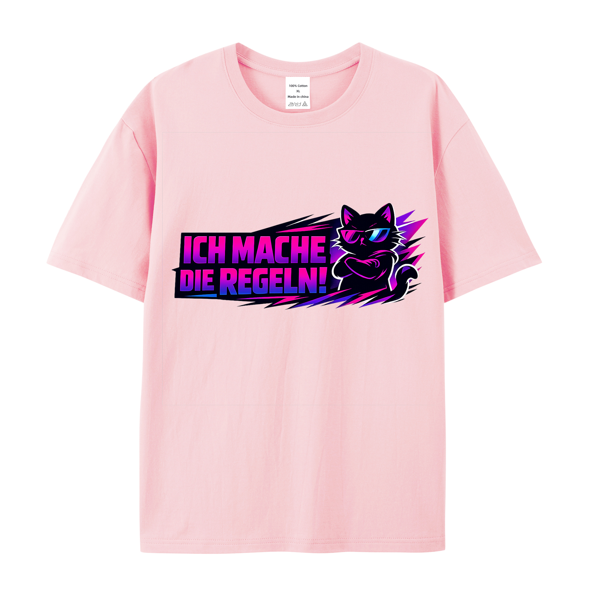 T-Shirt Katzenkönig: Regeln sind meine Sache!