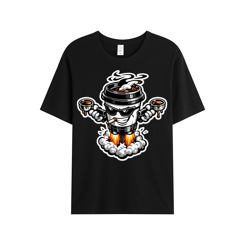 T-shirt Velvet Steam Clash: Kaffeegenuss im Duell