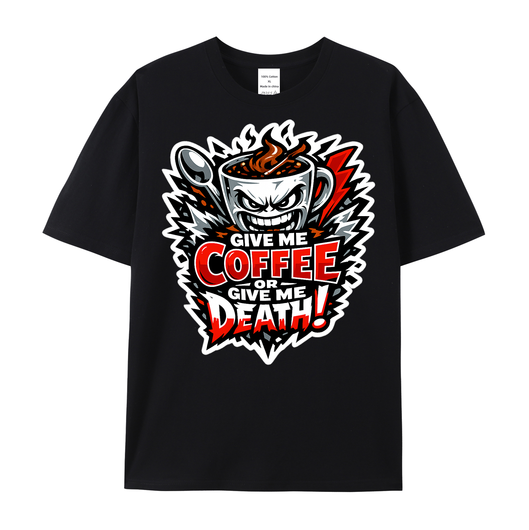 T-shirt Espresso Riot Emblem - Rebellion für Kaffeeliebhaber