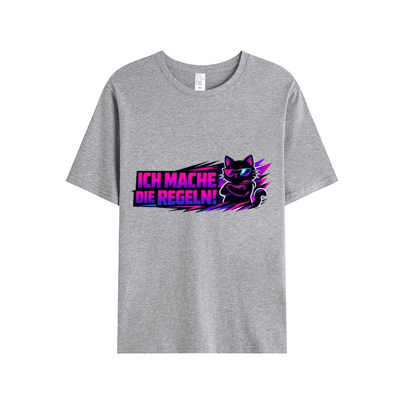 T-Shirt Katzenkönig: Ich mache die Regeln!