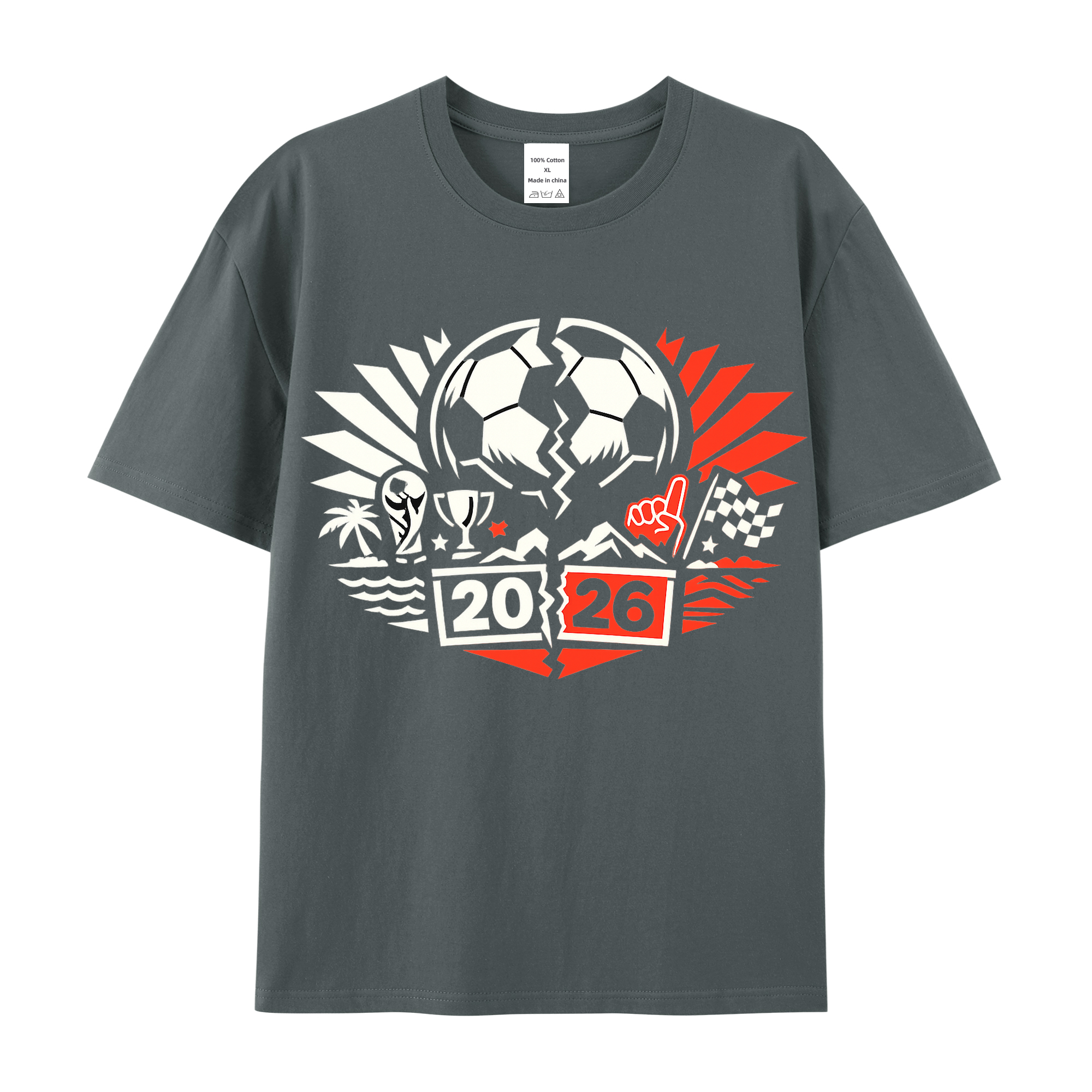 T-shirt WM-Wahnform im flirrenden Jubelwirbel