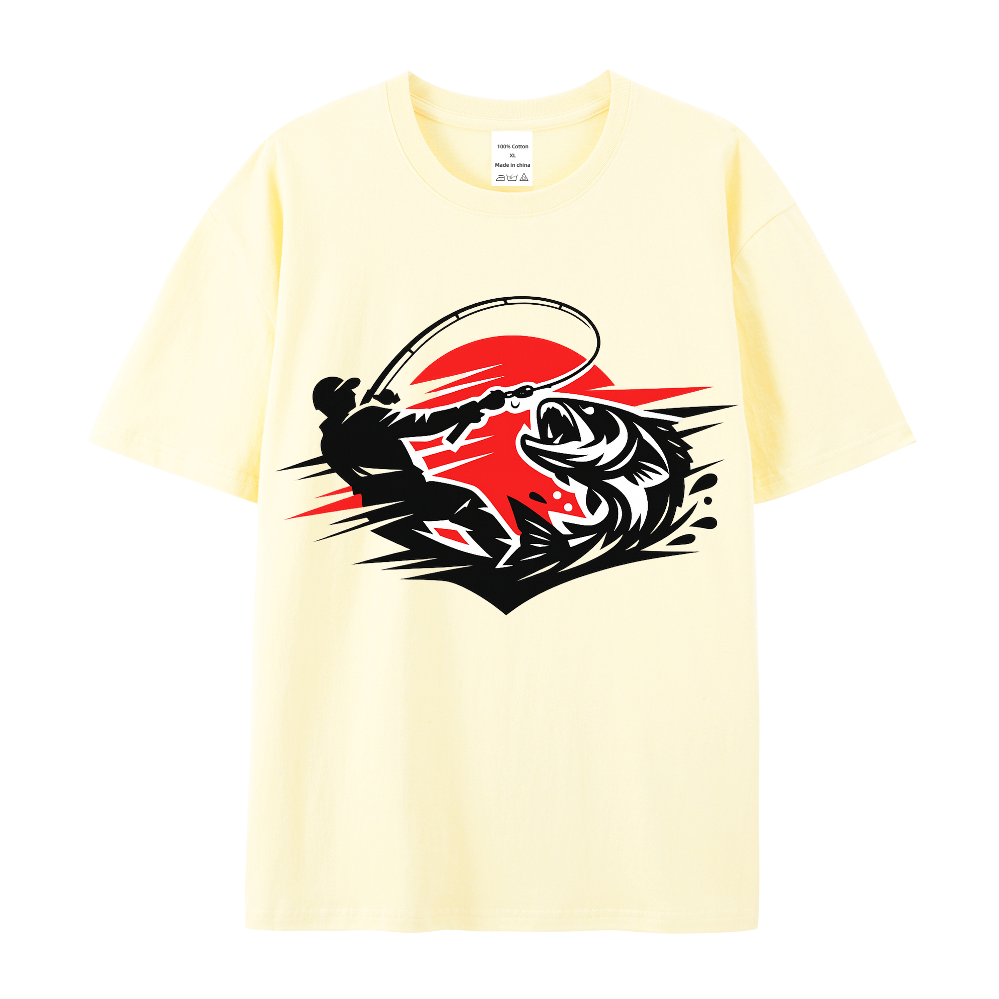 T-Shirt Angelglück am Wasser