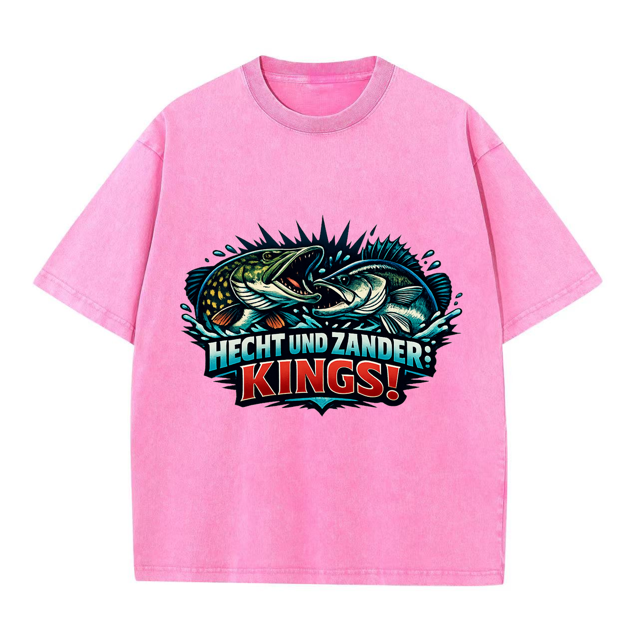 T-Shirt Anglerkönige: Hecht und Zander Charisma