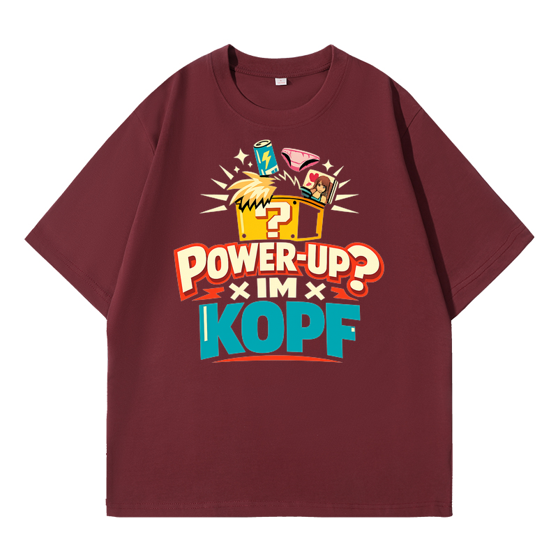 T-Shirt Power-Up Kopfkino Anime Style