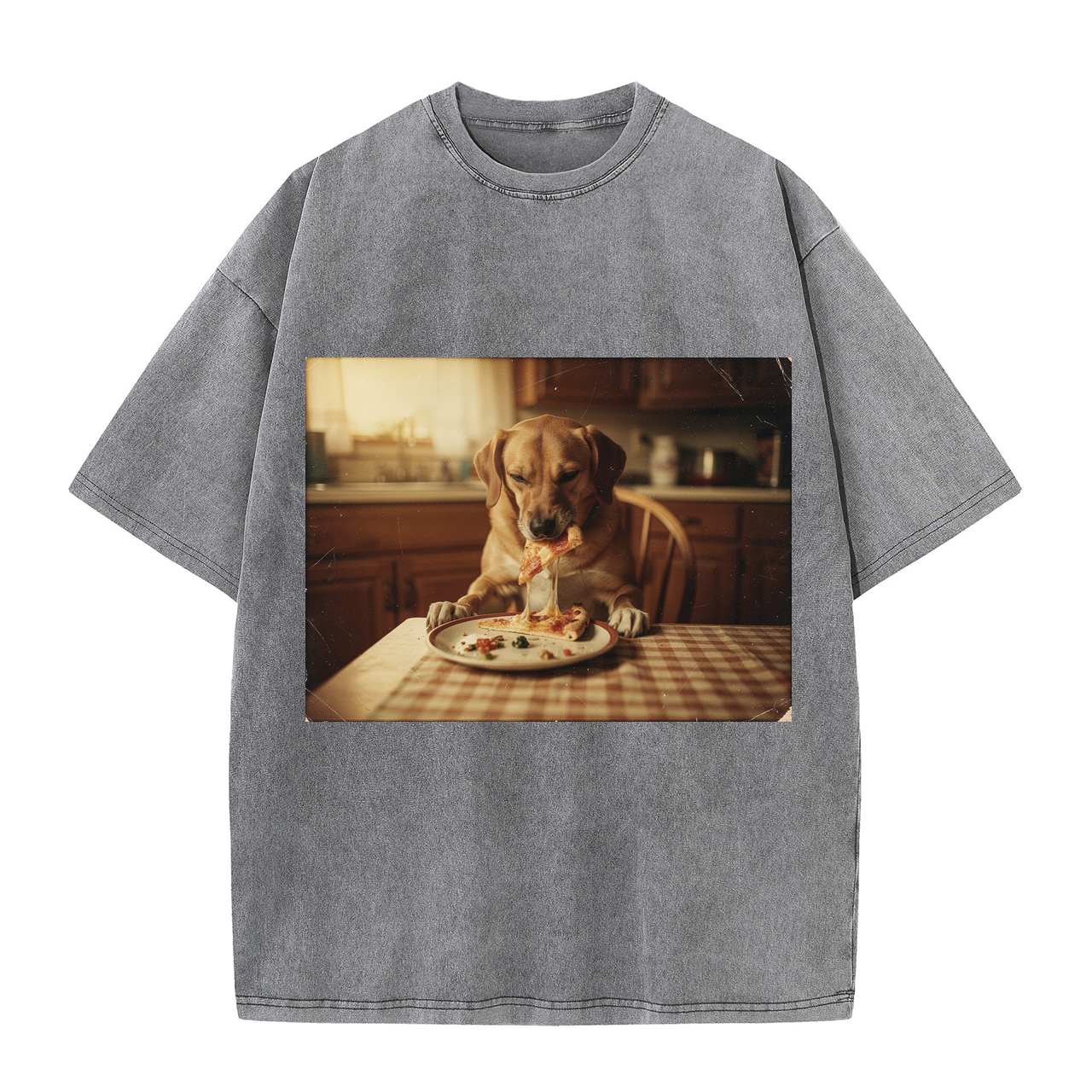 T-shirt Dog Polaroids Photo Strip Design