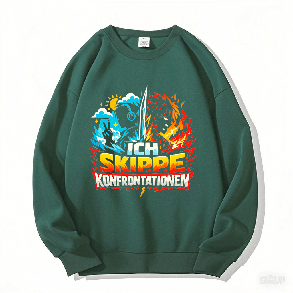 Sweatshirt Konfrontations-Mode: Skippe Ich
