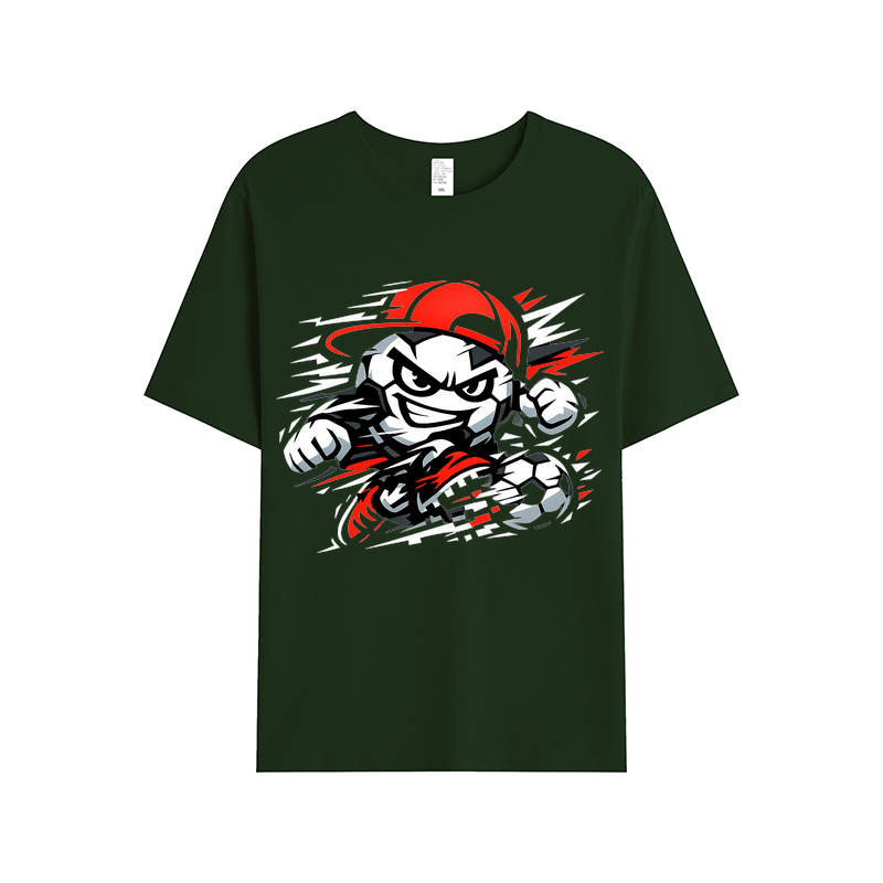 T-shirt Unaufhaltsamer Spielgeist Vektor-Maskottchen