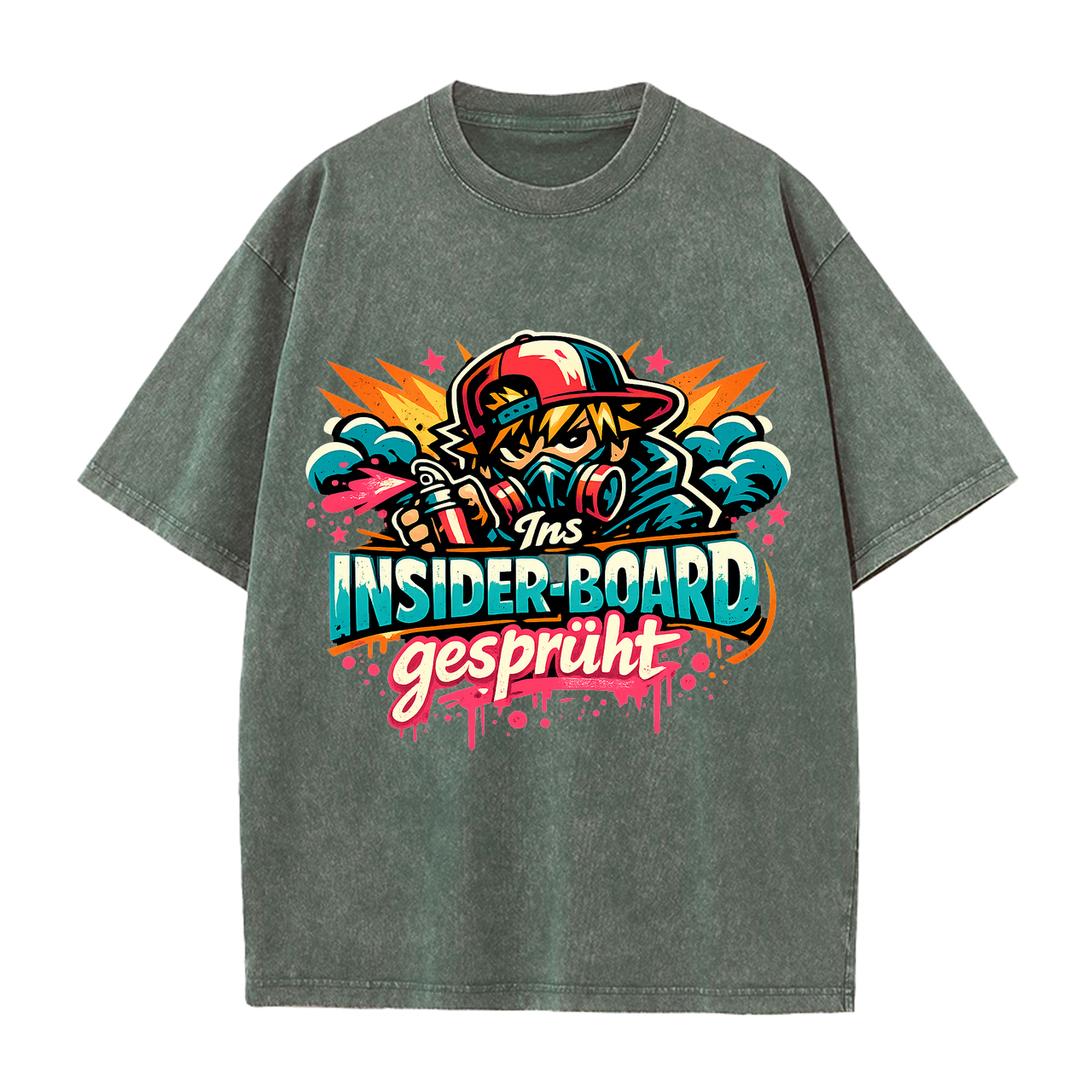 T-Shirt Anime Insider-Board Sprühkunst