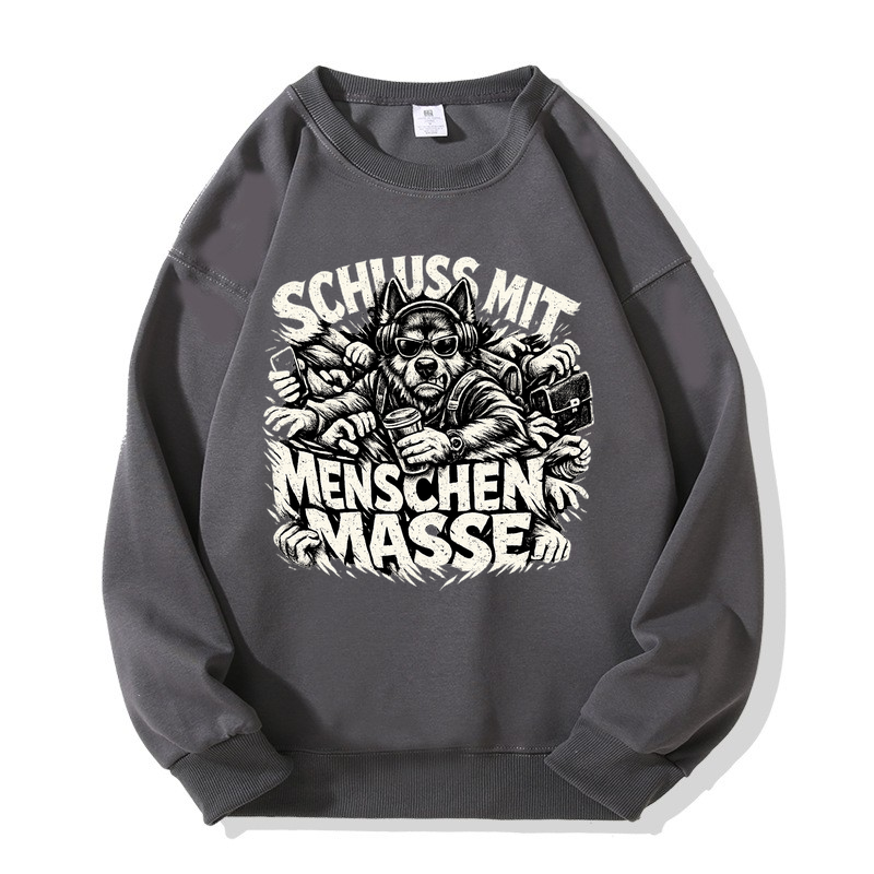 Sweatshirt Schluss mit Menschenmassen Hundeliebe