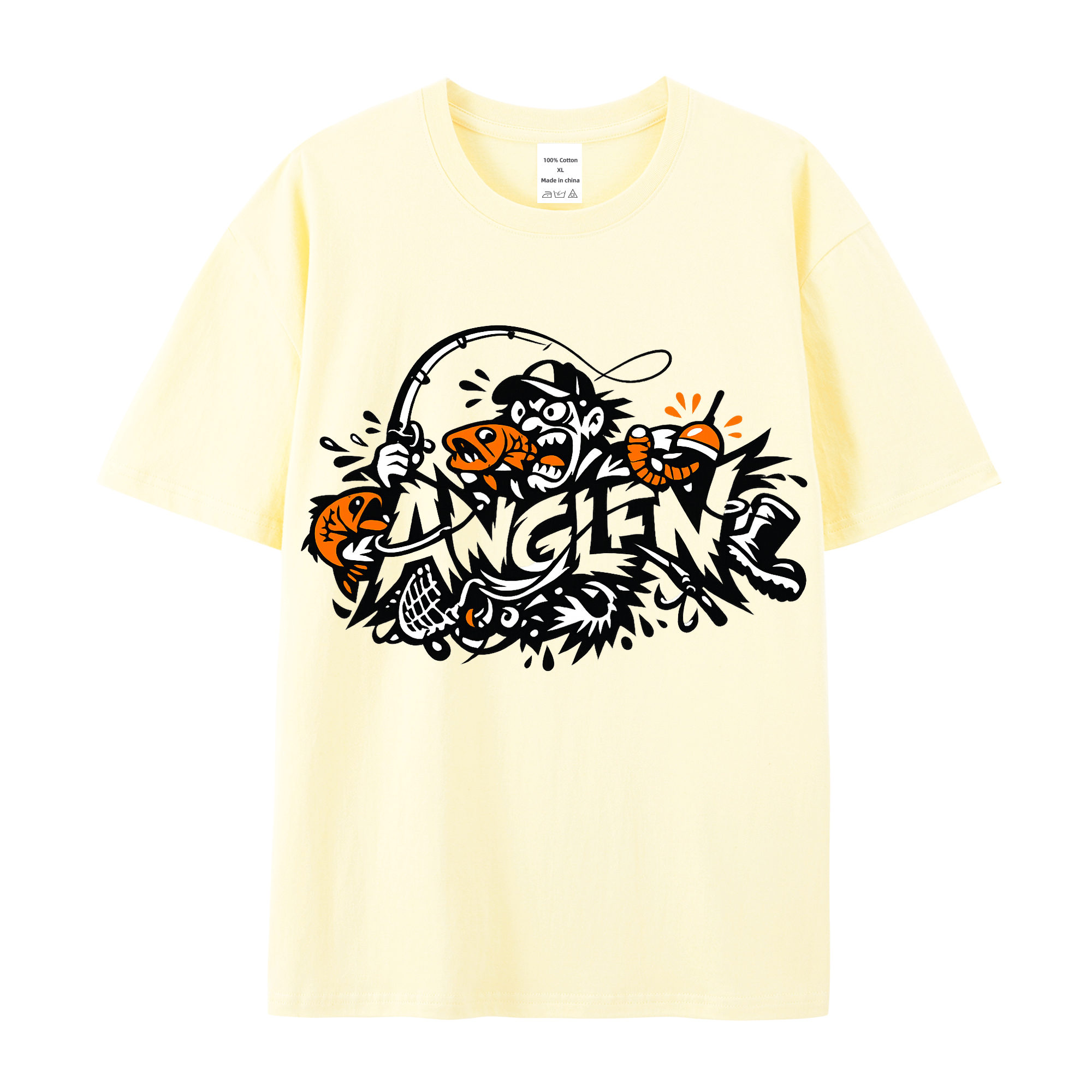 t-shirt Angelglück am Wasser