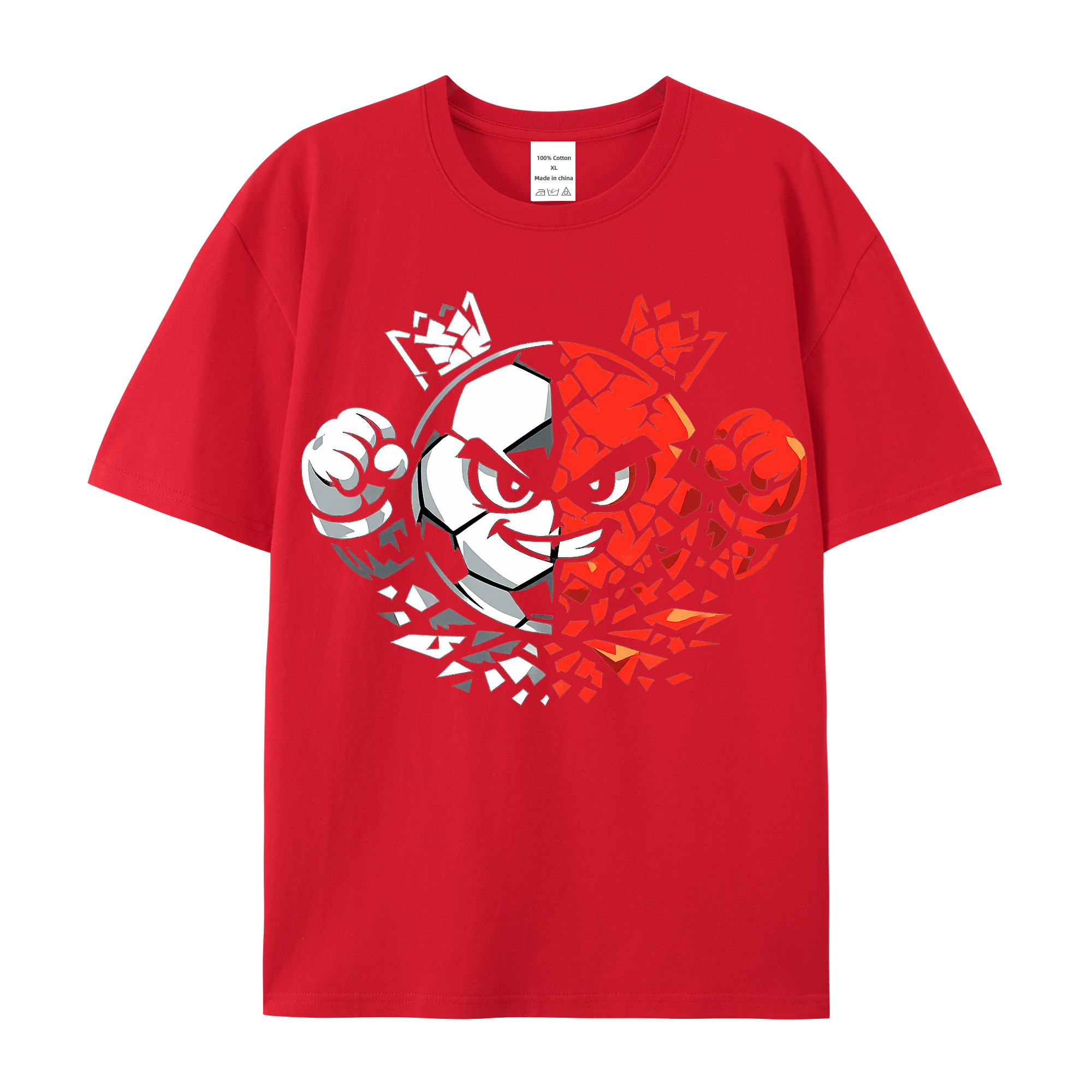 T-shirt Stolzer Wirbelgeist im Farbwirbel-Licht
