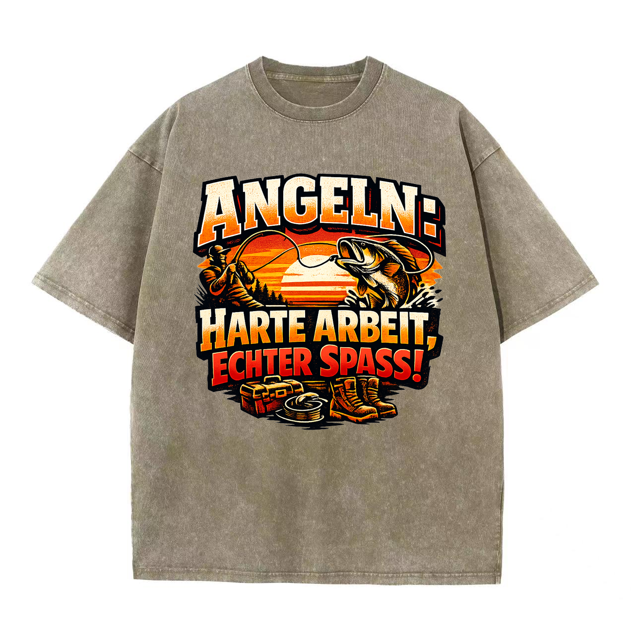 T-Shirt Angelträume: Arbeit & Spaß vereint