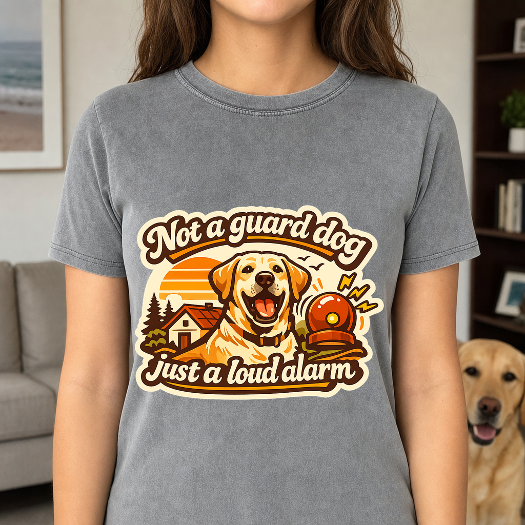 T-shirt Not a Guard Dog, Just a Loud Alarm