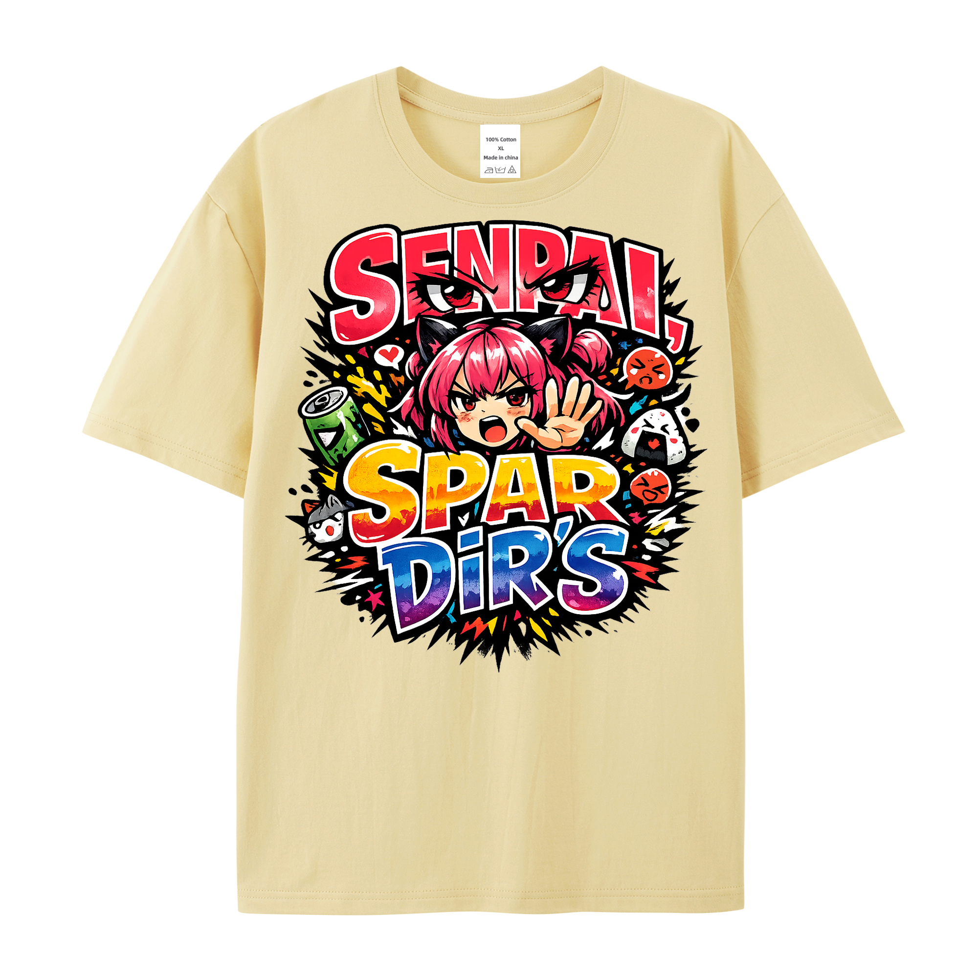 T-Shirt Senpai Spar Dir's Anime Vibes