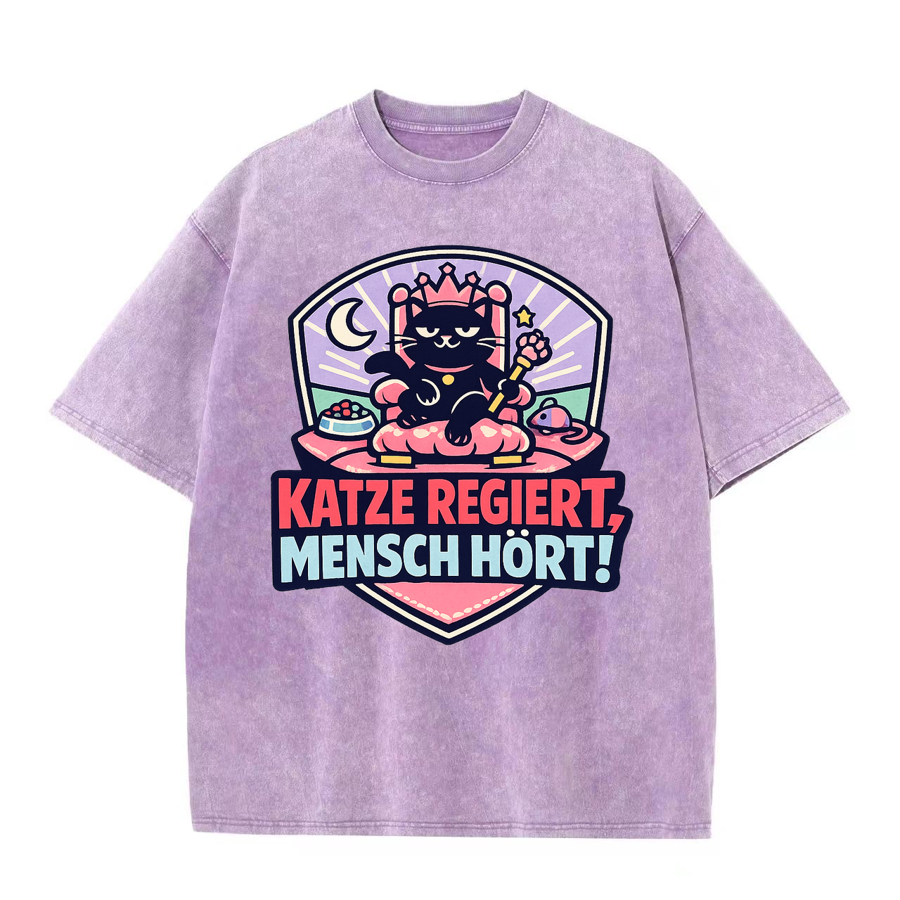 Katze regiert, Mensch hört! t-shirt