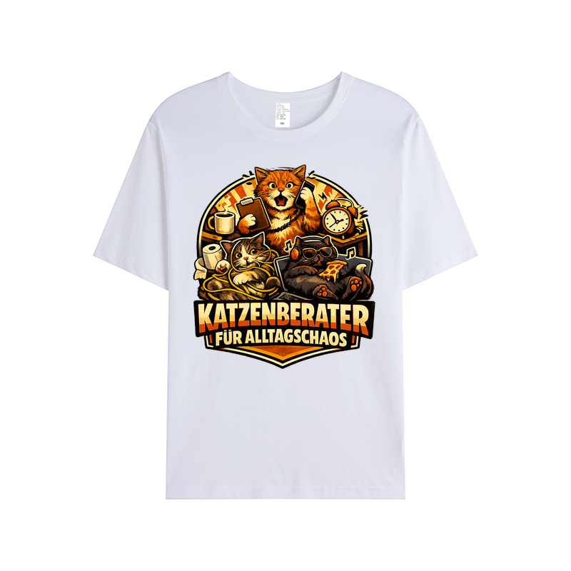 T-Shirt Chaos-Katze: Dein Alltagsberater