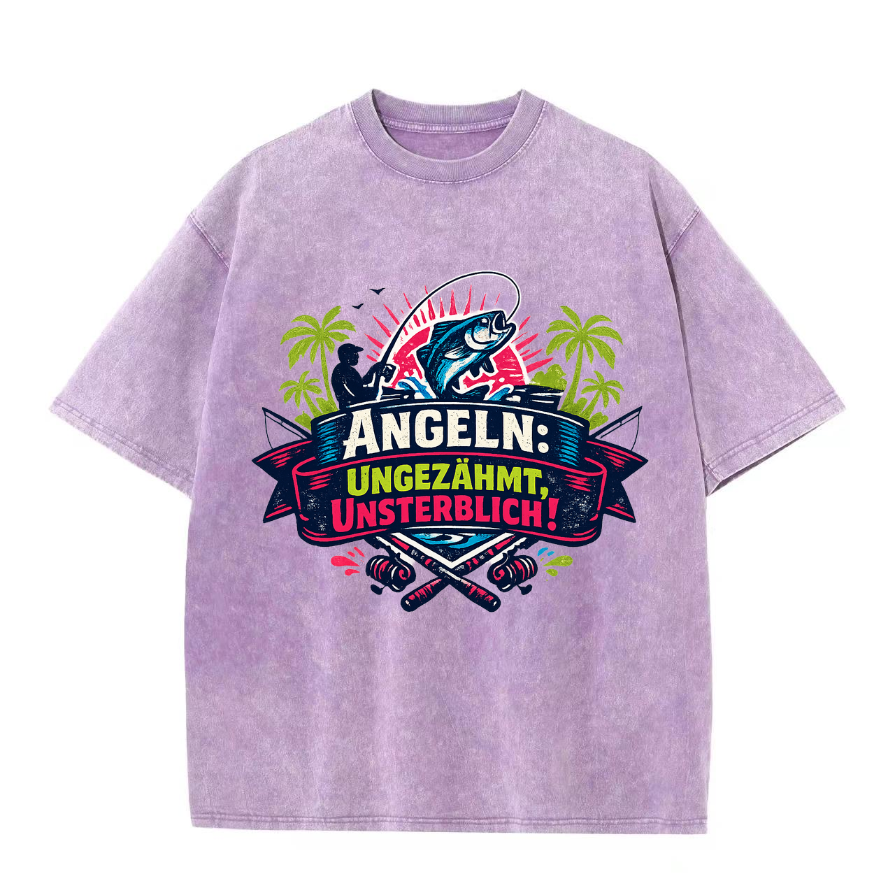 T-Shirt Anglerherz Ungezähmt