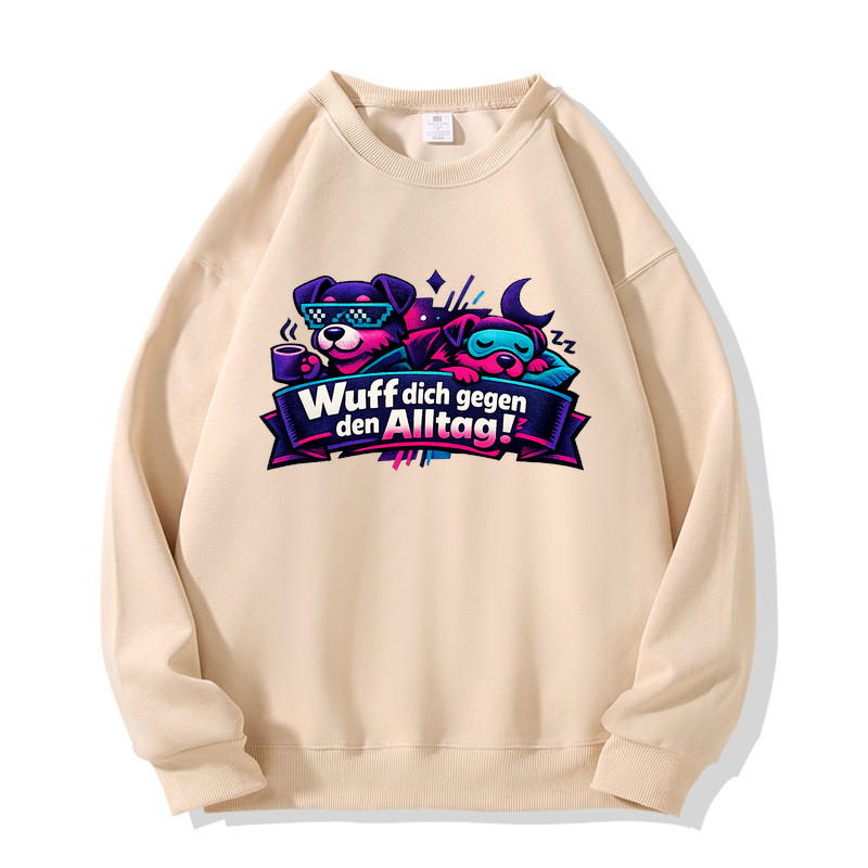 Sweatshirt Wuffel-Glück im Alltag