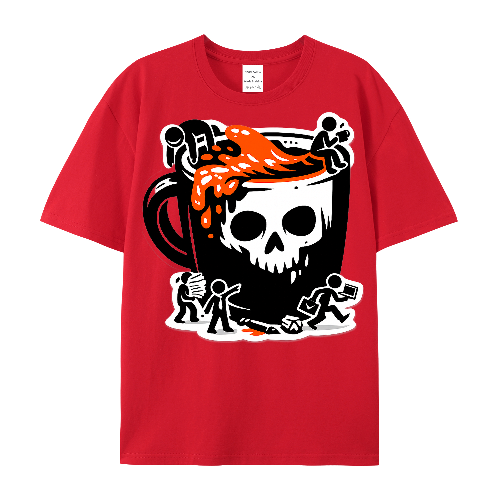 T-shirt Kaffee-Kollaps Kollegen Büro Alltag
