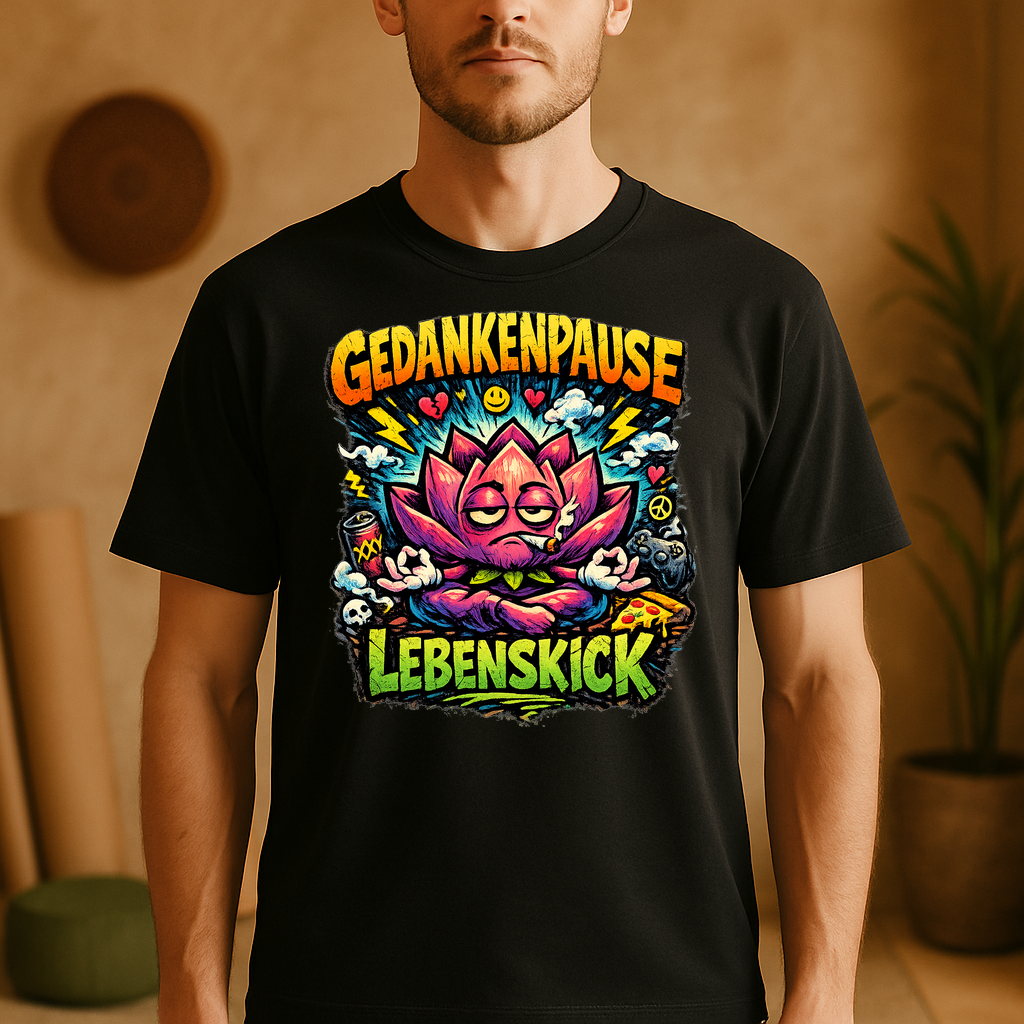 T-Shirt Gedankenpause Lebenskick Flow