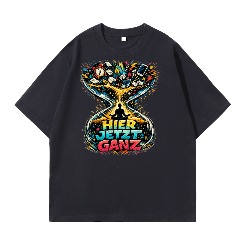 T-Shirt Hier, Jetzt, Ganz – Yoga Balance Shirt