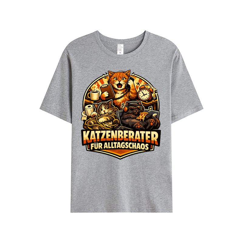 „Katzenberater für Alltagschaos“ t-shirt