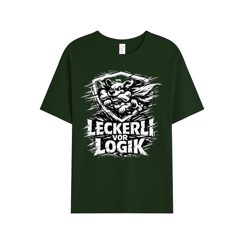 T-Shirt Leckerli vor Logik Hundeliebe