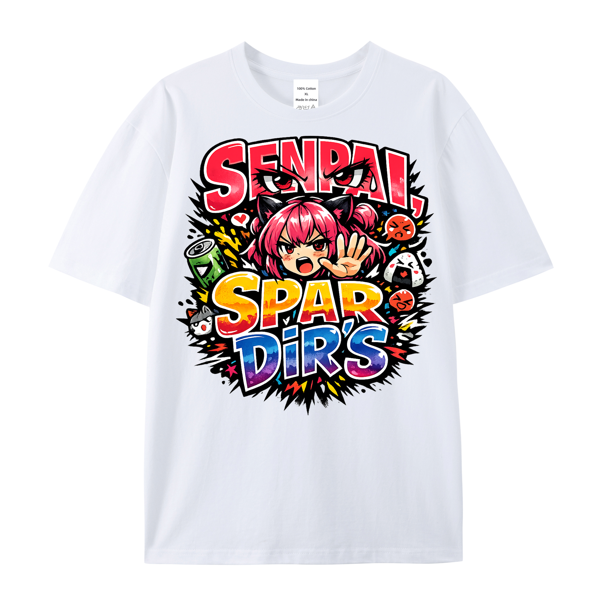 T-Shirt Senpai Spar Dir's Anime Vibes