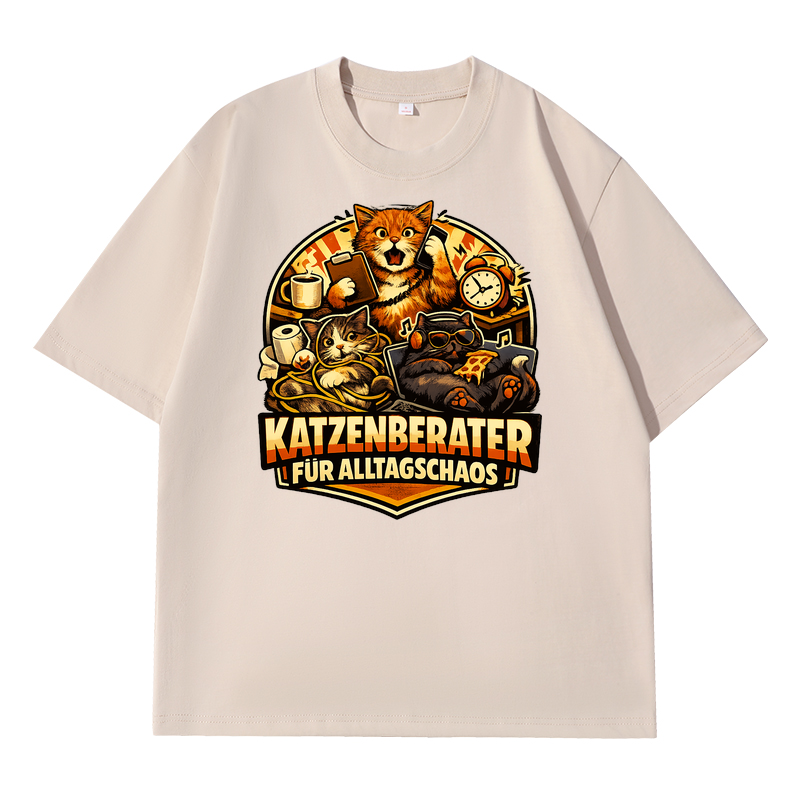 T-Shirt Katzenberater für Alltagschaos Charm Edition