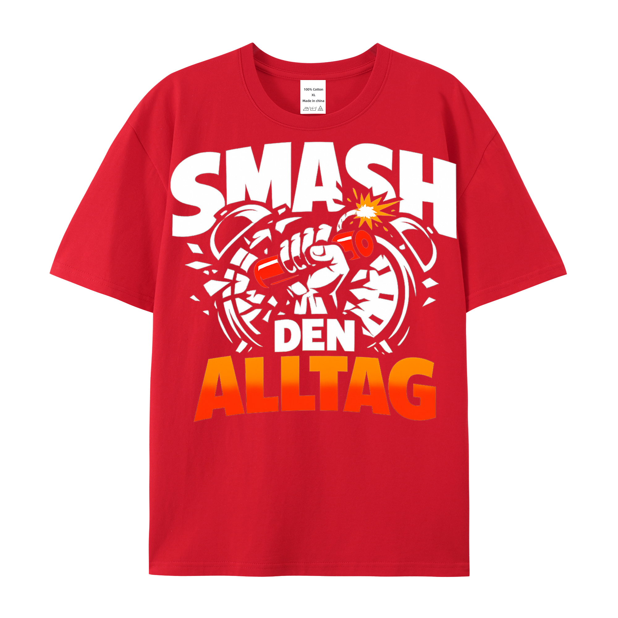 T-shirt Smash-Modus Aktiv: Alltag zerbricht im Licht