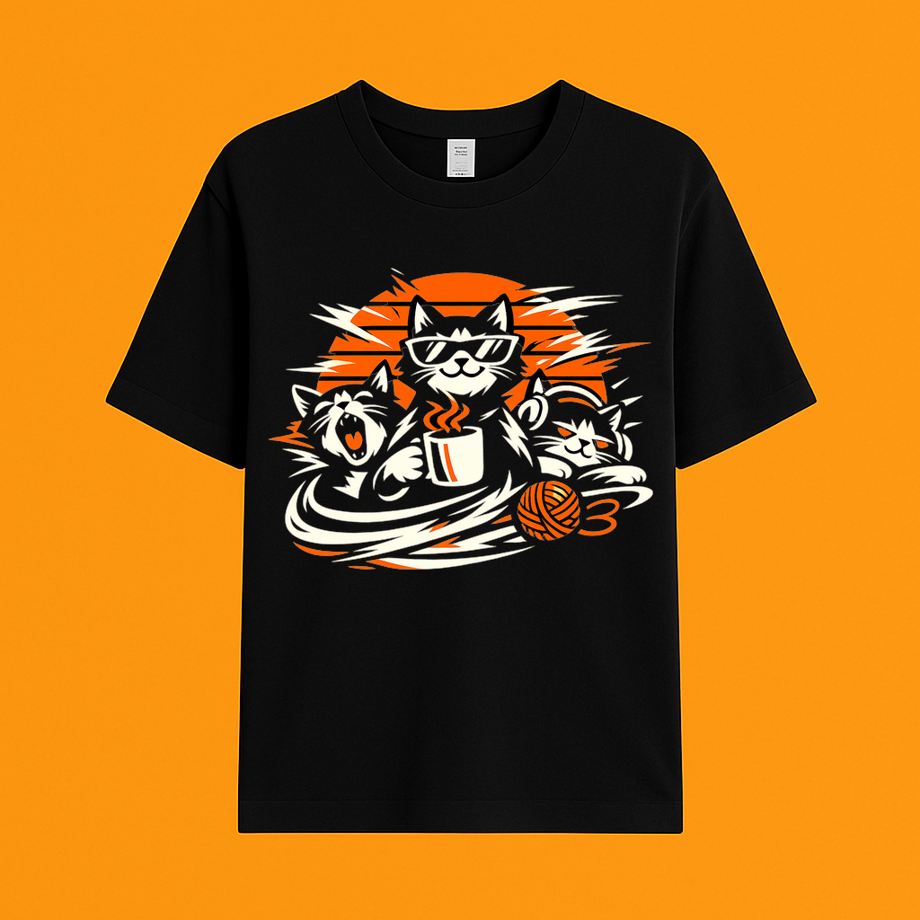 T-Shirt Schnurrige Katzenliebe