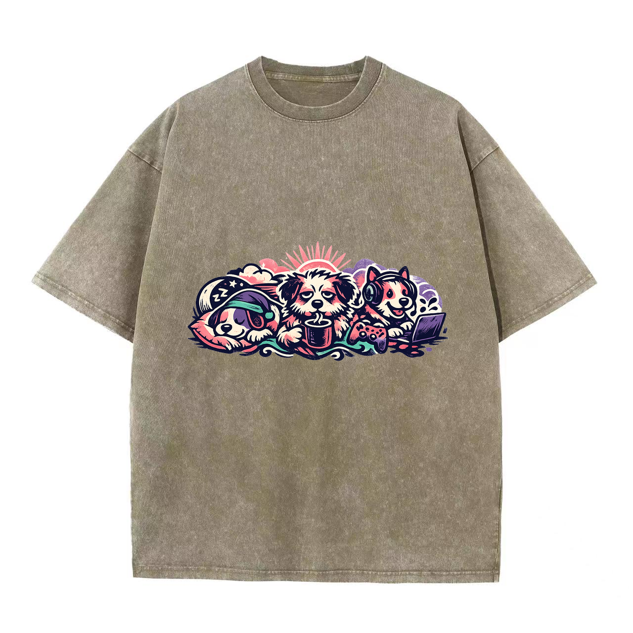 T-Shirt Hundeherz im Einklang