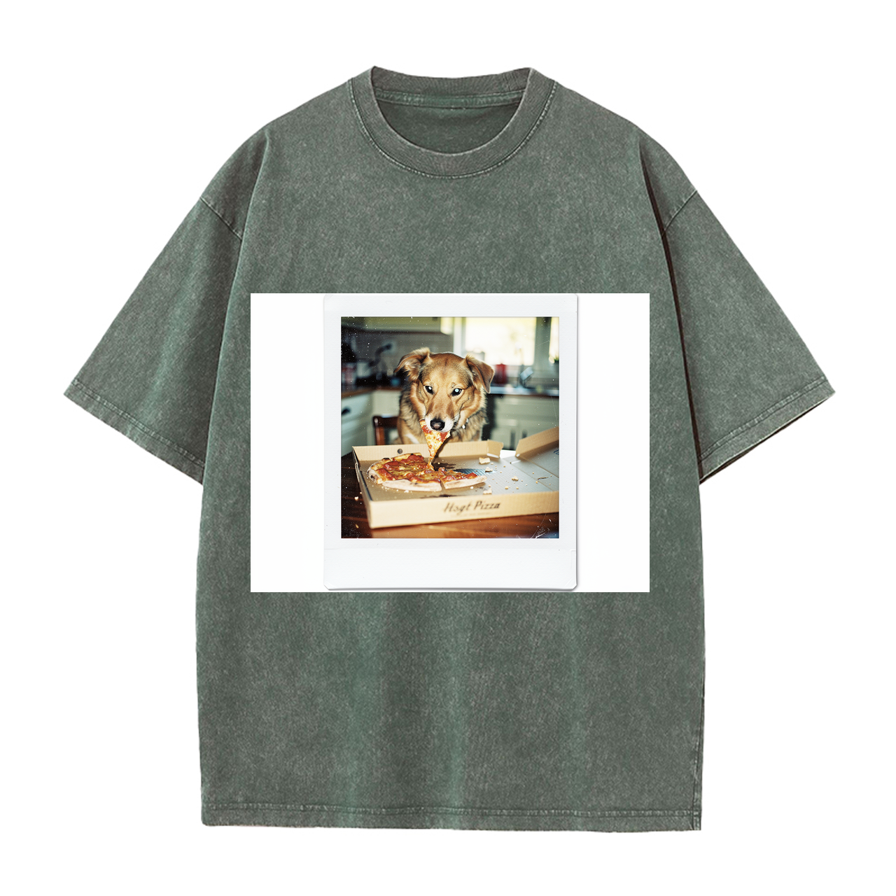 T-shirt Vintage Dog Polaroids Retro Vibe