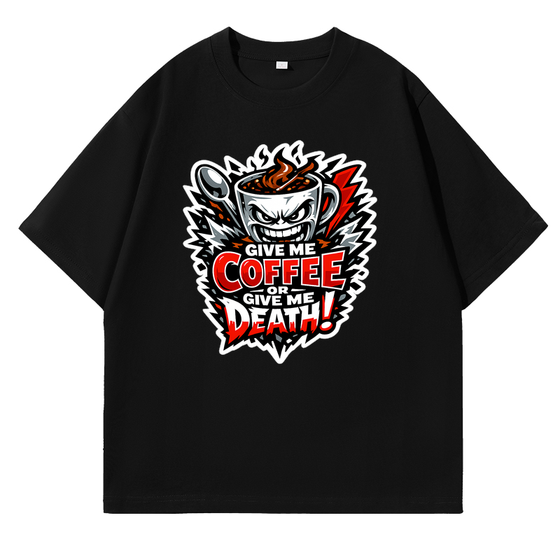 T-Shirt Espresso Riot Emblem Aufstand für Kaffeekenner