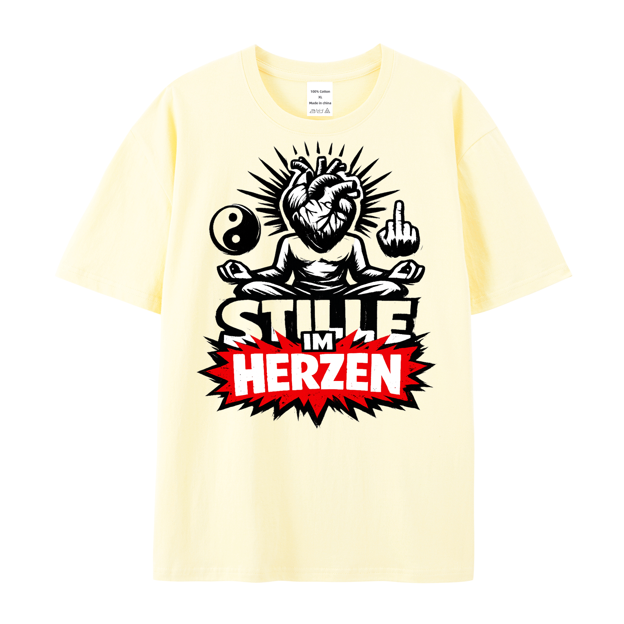 T-Shirt Herzstille Yoga Vibes