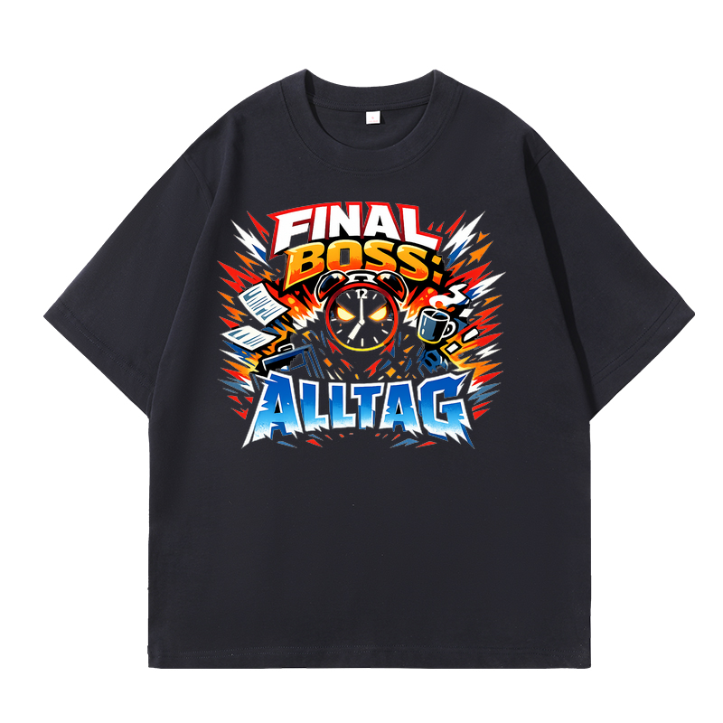 T-Shirt Final Boss: Alltag Anime Edition