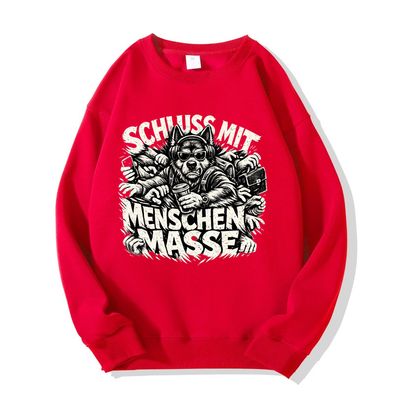 Sweatshirt Schluss mit Menschenmassen Hundeliebe