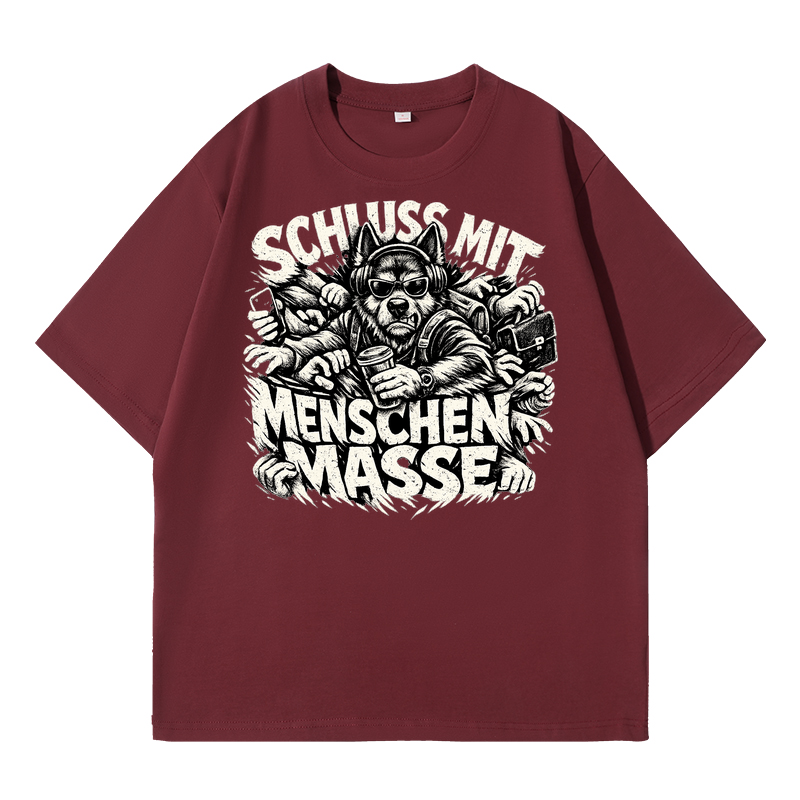 T-Shirt Schluss mit Menschenmasse Hundeliebe