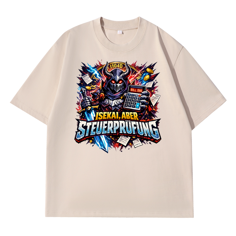T-Shirt Isekai Steuerprüfung Chaos Quest
