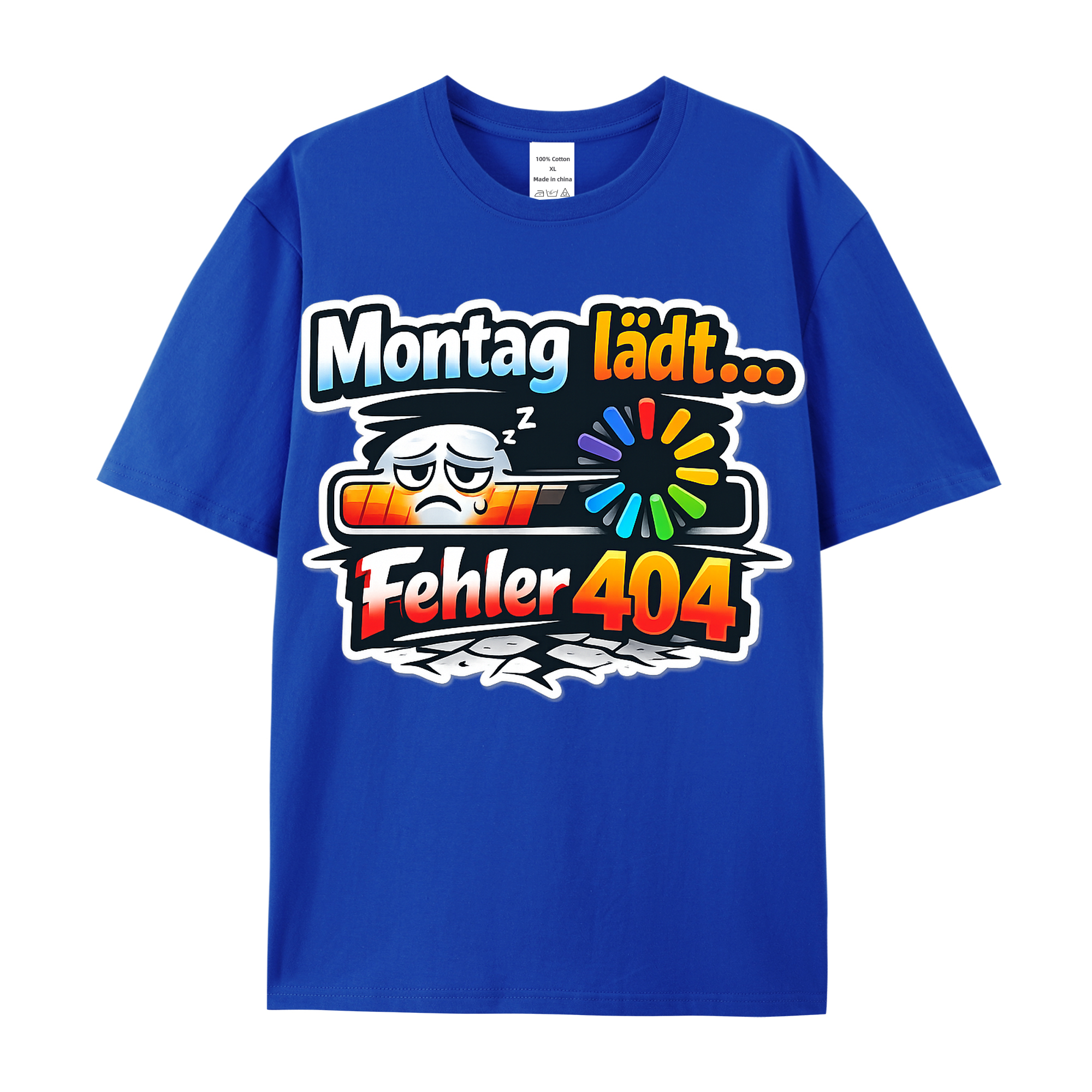 T-shirt Montag Ladefehler: Fehler 404 am Morgen