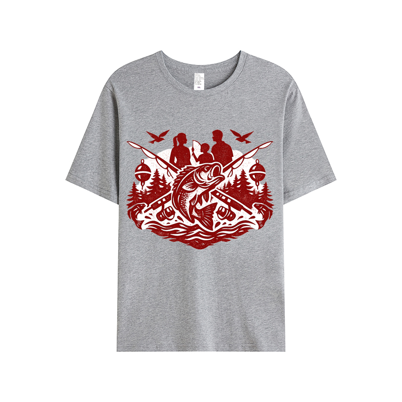 T-Shirt Anglerherz im Wellenrausch